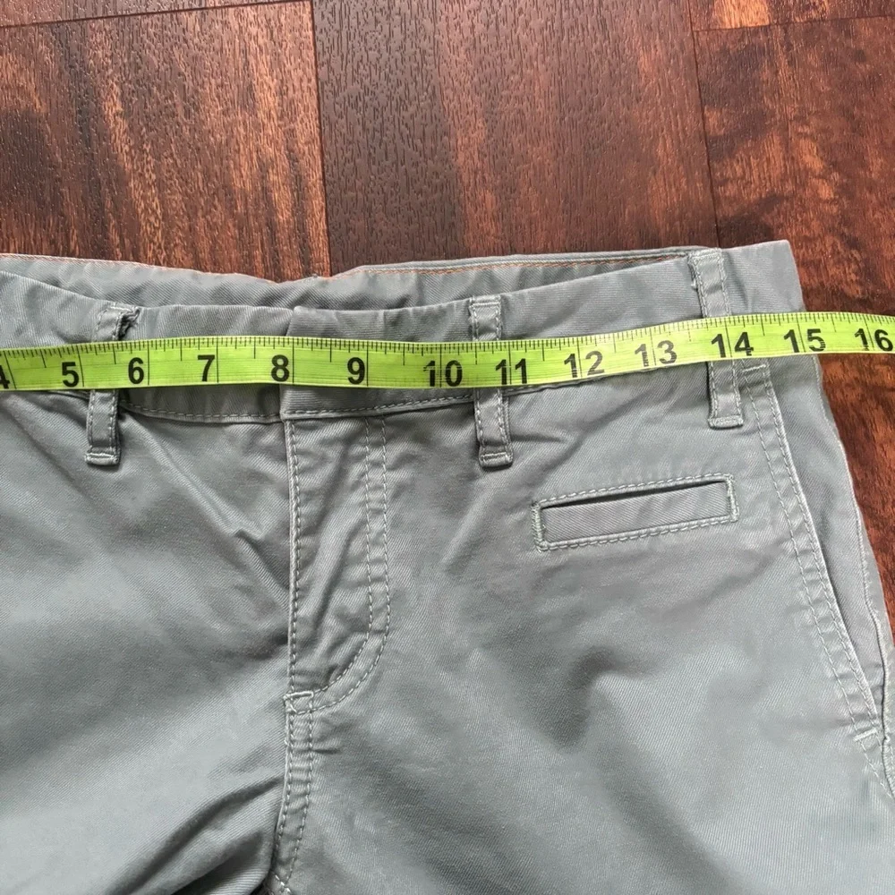 Tory Burch blue chino style pants ankle cropped low rise size 26 euc